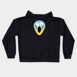 Scream Emoji Face Kids Hoodie